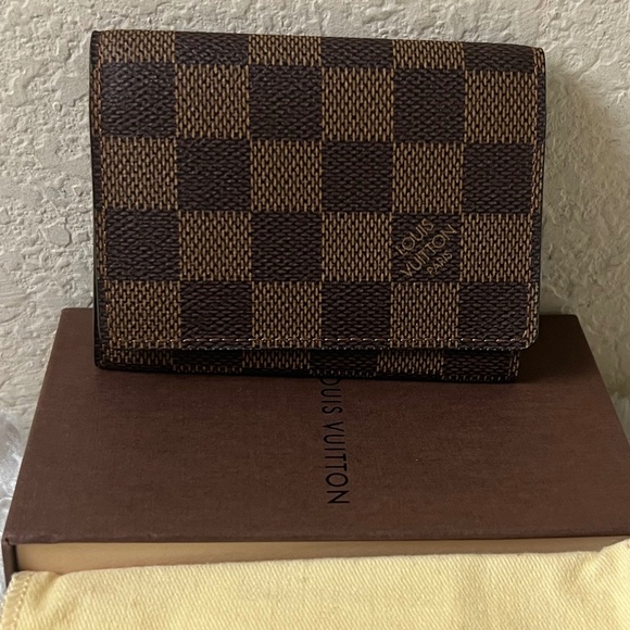 Louis Vuitton Damier Ebene Card Case - Picture 1 of 8